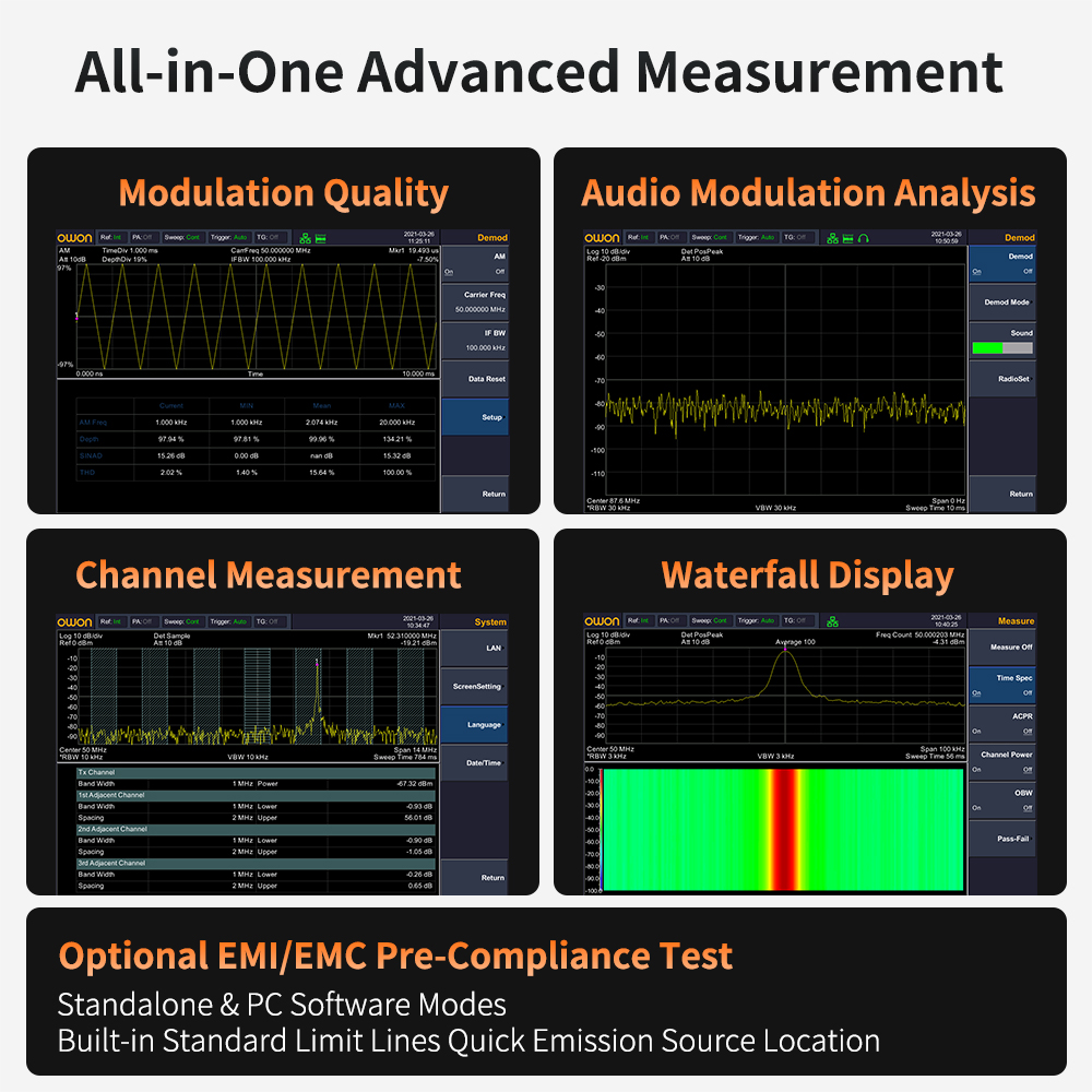OWON Spectrum Analyzer With Tr - Signal Generator Spectrum Analyzer ulasan dan harga
