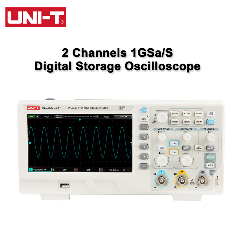 UNI-T Digital Oscilloscope UTD - Digital Storage Oscilloscope 100Mhz ulasan dan harga