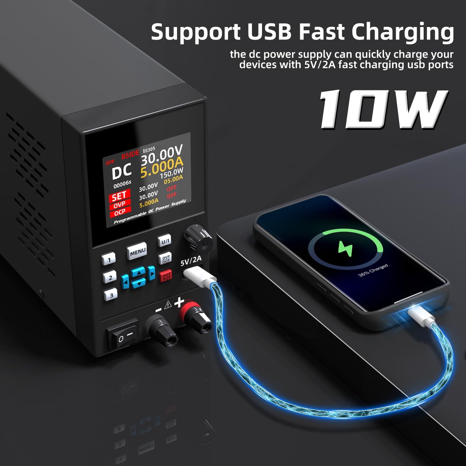 BSIDE DC Laboratory Regulated  - Programmable Dc Power Supply 30V 10A ulasan dan harga