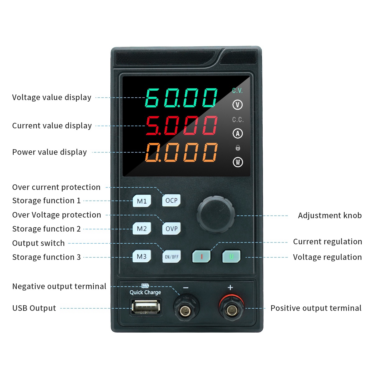 MYAMI 30V 32V 10A with USB/RS4 - Programmable Dc Power Supply 30V 10A ulasan dan harga